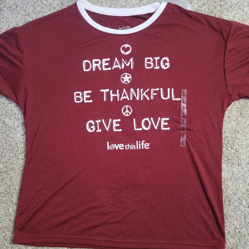 Womens Baseball Tee (Love This Life) NWT
